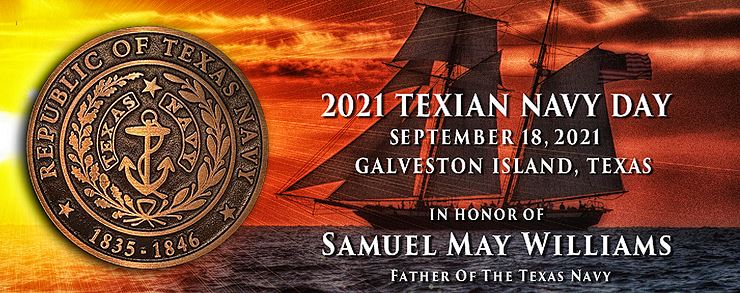 2021 Texian Navy Day in Galveston honors Samuel May Williams